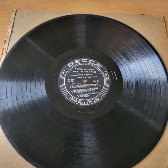 THE FOUR ACES A Merry Christmas LP Vinyl 1955 Decca Records DL 8191 Vintage LP5 - Picture 4 of 10